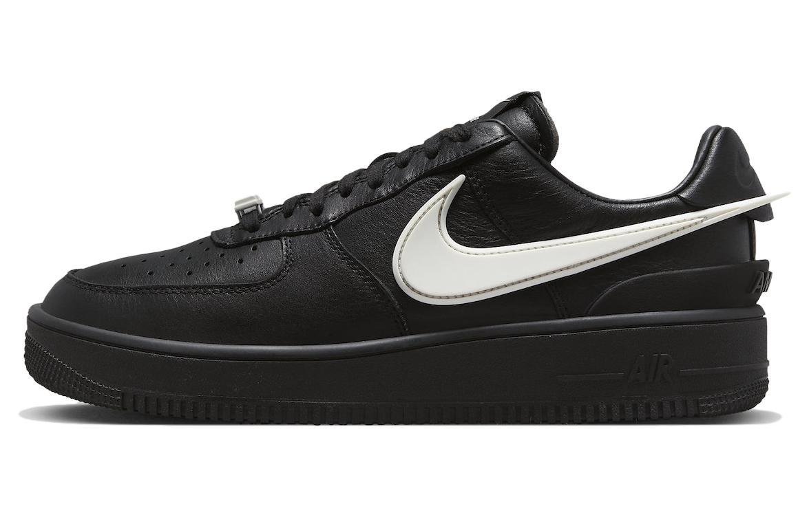 Air force 1 low black with white swoosh hotsell